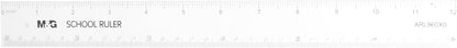 مسطرة بلاستيكية من إم آند جي تشنغوانغ، قياسات دقيقة وخفيفة الوزن، 30 سم، رقم المنتج: ARL960X0 