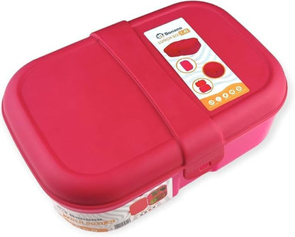 Banana Lunch Box 1.8L Healthy Plastic Pp5  - Assorted Color