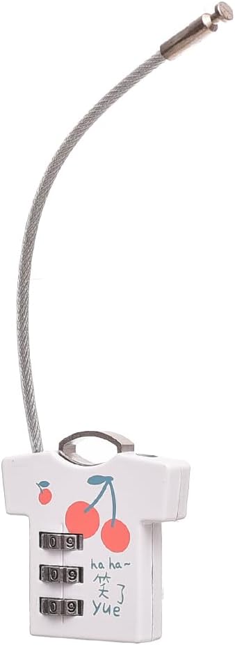 3 Digit Mini Password Lock Cute Fruits Theme T-Shirt Shape - No:WN-1317