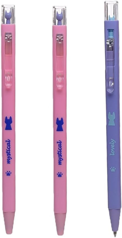 M&G Chenguang Adorable Pet" 0.7mm Blue Retractable Ball Pen - 1pcs - No:ABPH9871