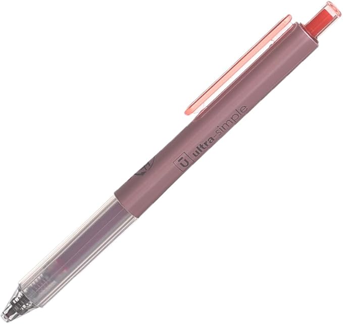 قلم جل ميكانيكي فائق البساطة من إم آند جي تشنغوانغ، حبر أحمر 0.5 مم - رقم: AGPH6101 