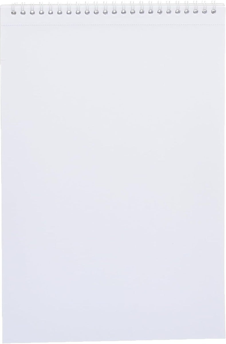 كراسة رسم ياسين وايت، 12 ورقة A4، مُجلّدة بسلك حلزوني، مناسبة للرسم الفني الاحترافي.