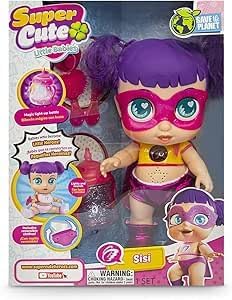 Super Cute Glitzy Cool Doll, Sisi Character, with Purple Hair and Pink Glasses