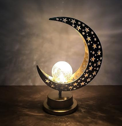 فانوس رمضاني إسلامي لليالي رمضان والزينة - ذهبي