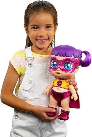 Super Cute Glitzy Cool Doll, Sisi Character, with Purple Hair and Pink Glasses