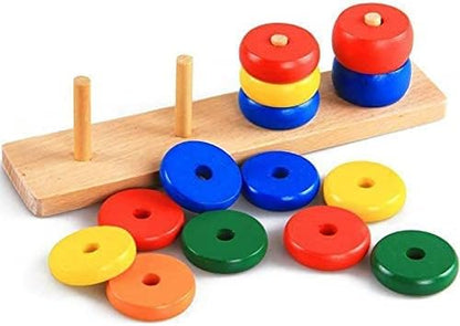 مجموعة ألعاب تعليمية خشبية مونتيسوري، 8 قطع 