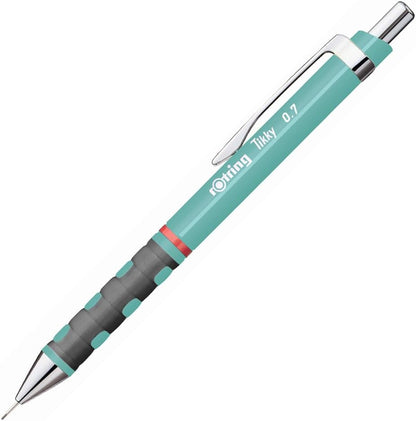 Rotring Tikky Pastel Mechanical Pencils HB 0.7 mm(Sea Blue) with Comfort Rubber Grips