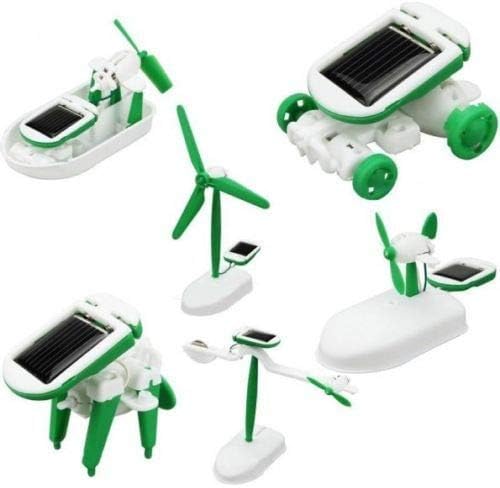 DIY 6 IN 1 Creative Educational Learning Power Solar Robot Toys Kit
