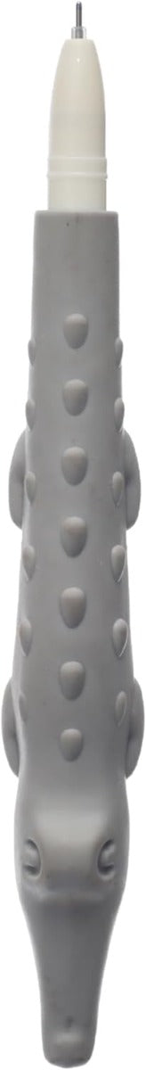 قلم جل من إم آند جي، موديل سيليكون، على شكل تمساح - رقم: 5850