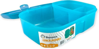 Banana Lunch Box 1.8L Healthy Plastic Pp5  - Assorted Color