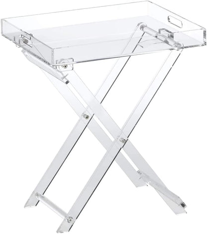 Acrylic Folding Tray Serving Table.