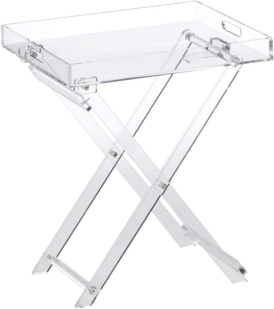 Acrylic Folding Tray Serving Table.