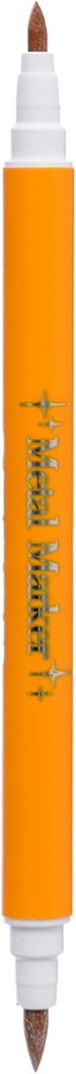 M&G Metal Marker Pen, Number 8062, Double-Tip, Orange