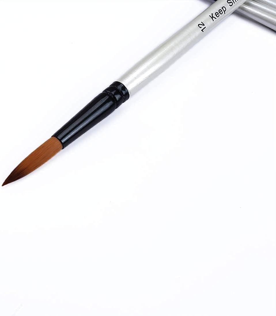 Keep Smiling Round brushes set of 12 brushes of different sizes - A6045R
