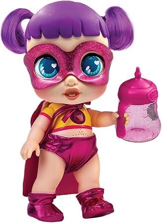 Super Cute Glitzy Cool Doll, Sisi Character, with Purple Hair and Pink Glasses