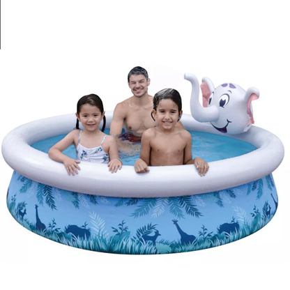 Jilong Avenli Elephant 3D Spray inflatable mini swimming pool for kids 205*47cm - No:17821