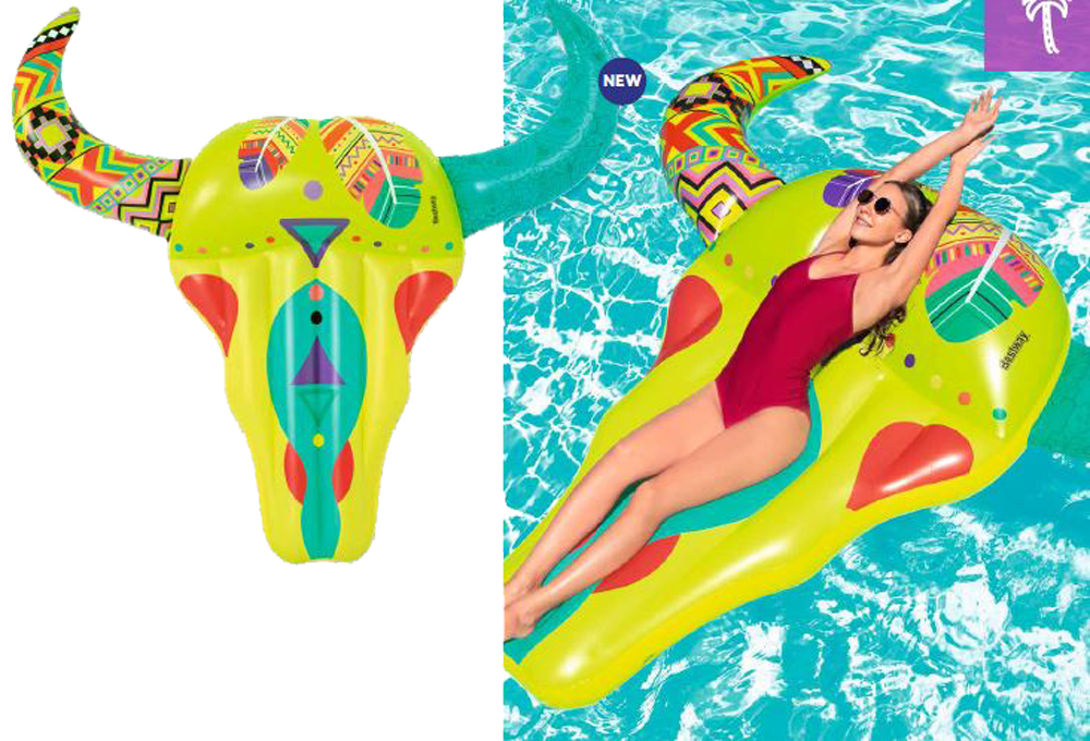 Bestway Bohemian Buffalo Inflatable Pool Float 2.57m x 2.39m