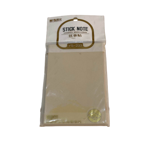 Colored Sticky Note - YS:233 -3.5X5 Inch- 60pcs