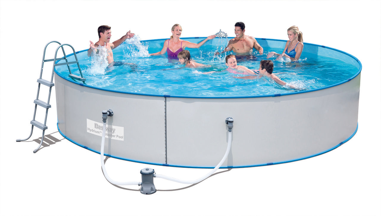 Bestway Pool Steel Detachable Hydrium Splasher 460cmx90 cm -No:56386