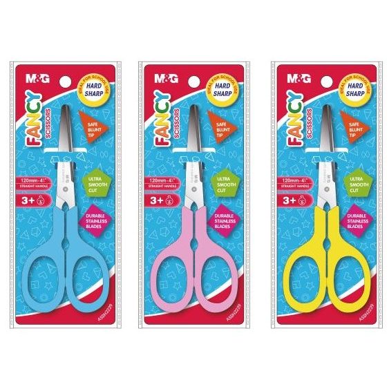 M&G Chenguang FANCY SCISSORS WITH ROUND NOSE - 1pcs - 12cm - No:ASSN2229