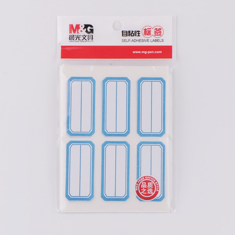 M&G Chenguang Self-Adhesive File Index Labels – Writable Classification Stickers, 6 Sheets (60 Labels) - No: YT-10