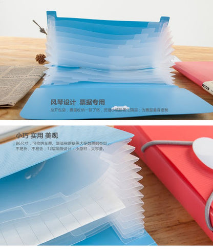 M&G Chenguang bill organ bag 12 grid B6 large color random No:AWT92057