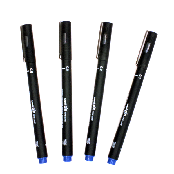 قلم حبر جاف أزرق من يوني بول 