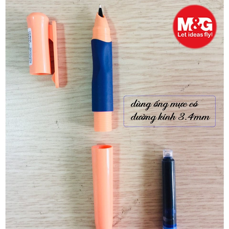 قلم حبر M&amp;G Chenguang ذو سن ناعم مع مقبض قابل للتحديد - رقم: AFPM1371