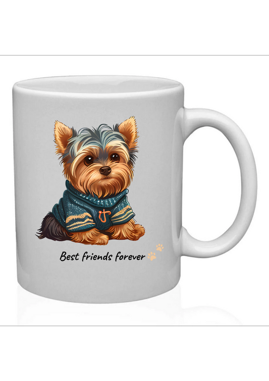 BEst friends forever dogo ceramic mug