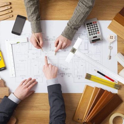 K-max Design Ruler Clear T Rulers Graduated Ruler Adjustable t Square - 100cm