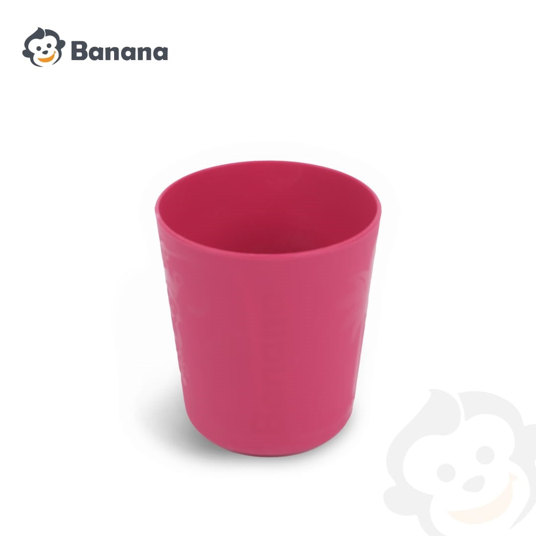 Banana Jungle Plastic Food Prep Set Bowl Spoon Fork For Rooms - 6pcs - No:2740