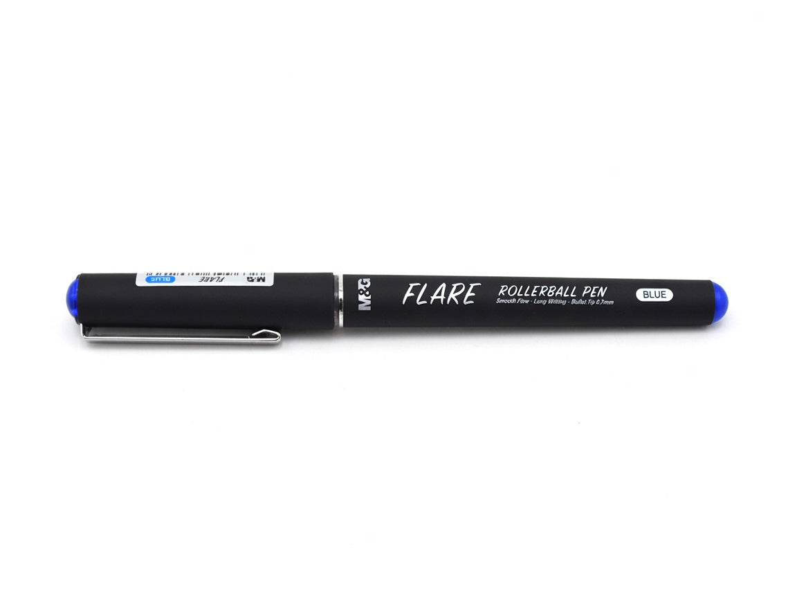 M&G Chenguang FLARE Rollerball Pen 0.7mm – Smooth Writing Gel Ink Pen | Blue, Black & Red - 1pcs - No: ARP50175