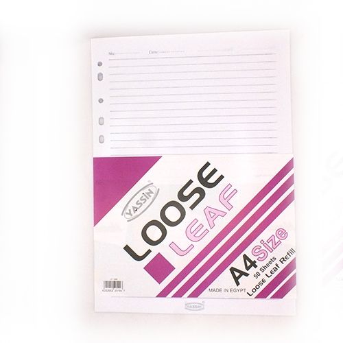 Lozelef YASSIN Lined Paper Pack -  50 Pcs