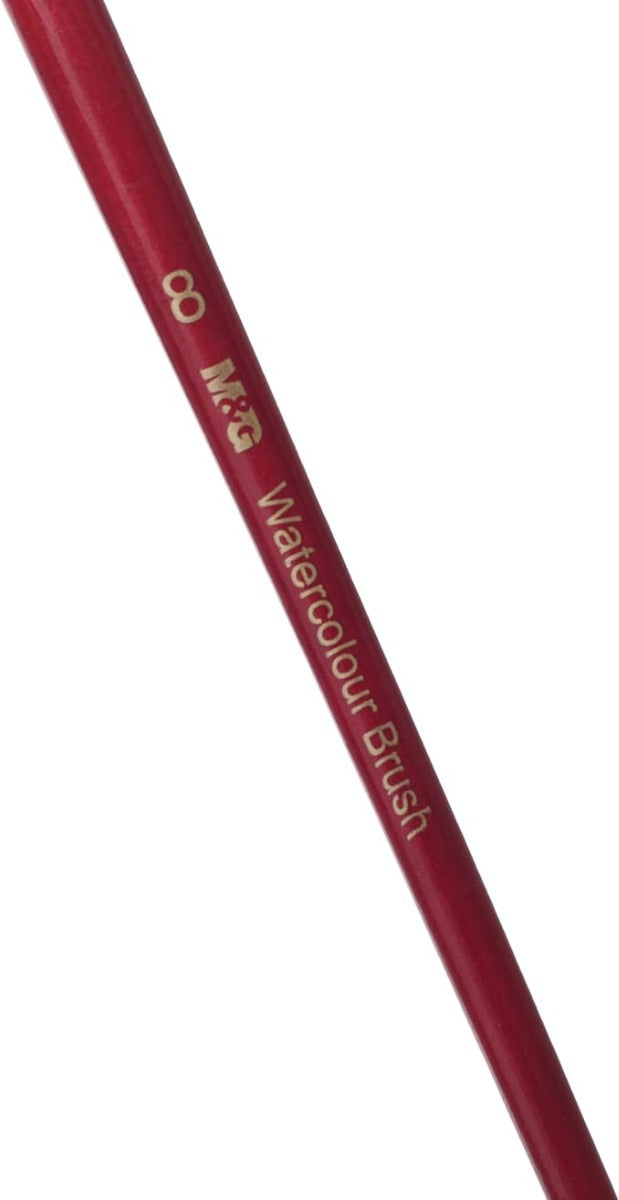 فرشاة ألوان مائية دائرية من إم آند جي تشنغوانغ، متعددة الاستخدامات في الرسم الفني، شعيرات صناعية، المقاس: 8 - رقم المنتج: ABH978D2H