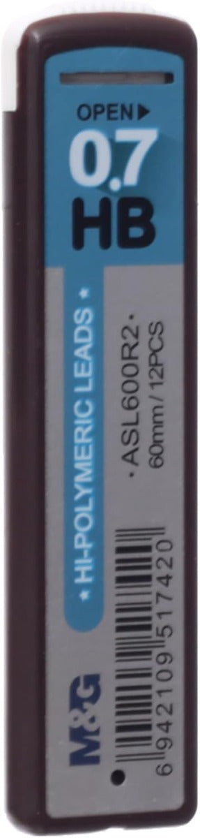 M&G Chenguang Hi-Polymeric Leads, Smooth Writing, HB 0.7mm - No:ASL600R2