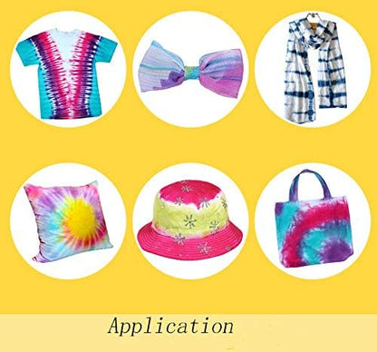 مجموعة صبغ وتلوين الأقمشة بخطوة واحدة، 8 ألوان، مناسبة لملابس الأطفال والكبار والقمصان والحقائب - MY283 