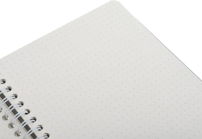 دفتر ياسين حلزوني، منقط، 14×20 سم، 100 ورقة، مقاس A5 - رقم: 1280