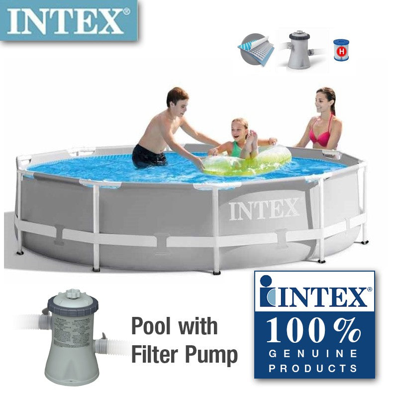 مسبح دائري بإطار بريزم من إنتكس، 3.66 متر × 76 سم - رقم: 26712 