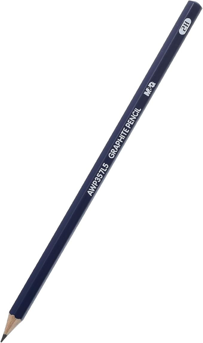 M&G Chenguang Graphite Pencil, 2H Lead for Precise Writing and Technical Drawing - 1pcs - No:AWP357L5