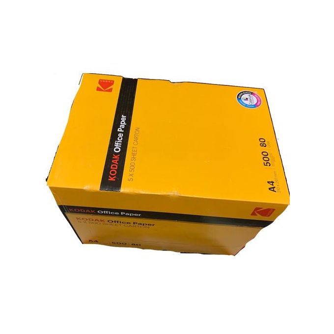 ورق كوداك للنسخ المكتبي A4 - 80 غرام - 500 ورقة - عبوة من 5 عبوات