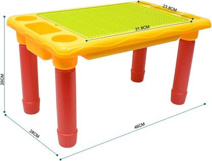 طاولة بناء بلاستيكية يمكنك تركيبها بنفسك - ألعاب تعليمية للأطفال - 310 قطعة - رقم: 6306