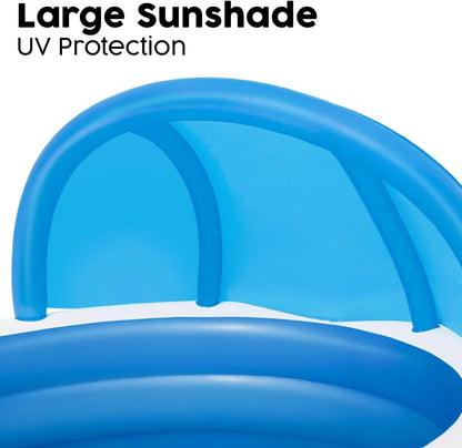 Bestway Inflatable Swimming Pool With Sunshade 241 x 140 cm - No: 54337