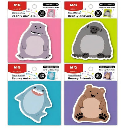M&G Chenguang Animals Sticky Notes, 71x71mm 30-Sheet Fun Design for Reminders - 1pcs - No:YS-488