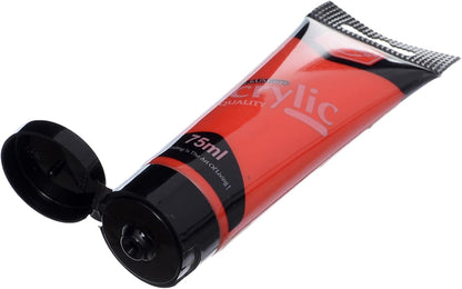 Keep Smiling 75 Ml Acrylic Paint, Colour Scarlet - NO: 522