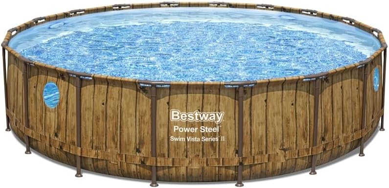 Bestway Power Steel Swim Vista Series Above Ground Pool Complete Set with Filter Pump 549x122 cm - No: 56977