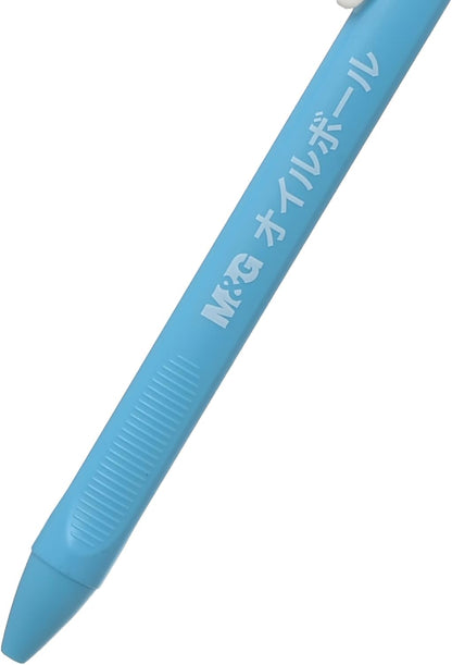 M&G Chenguang Semi Gel Pen, Smooth Writing, Blue Ink, Assorted Color Barrels 0.7mm - 1pcs - No: ABPW30S1