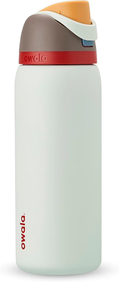 Owala FreeSip 32oz (945ml) Insulated Stainless Steel Water Bottle – Leakproof Vacuum Bottle with Built-in Straw & Carry Loop