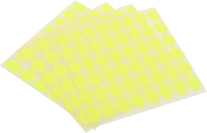 El Manar Striking Oval High-Impact Adhesive Label Sticker, 17x24 mm With Premium Material - 192 Labels - Yellow Fluorescent  - No: OV0646