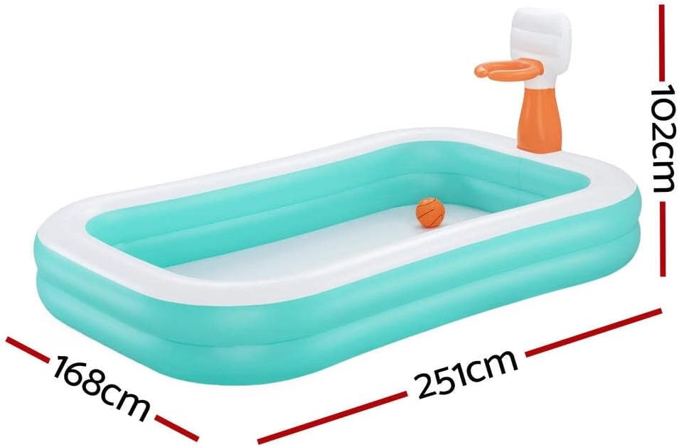Bestway Dunk'N Splash Inflatable Pool - Inflatable play ground 251 x 168 x 102 cm - No:54445