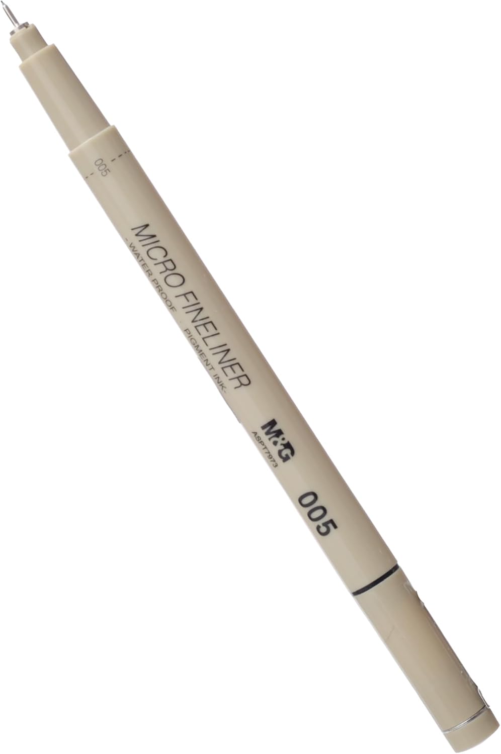 M&G Chenguang Micro Fineliner Pen, 5mm Fine Tip for Precise Drawing and Detailed Sketches, Black - 0.23mm - No: ASPT7973